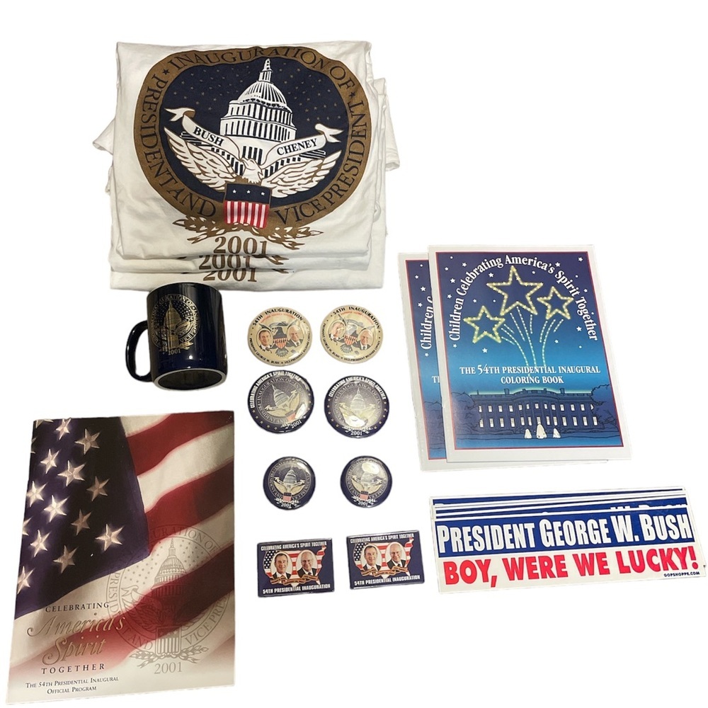 Vintage Collectible Presidential Inauguration 2001 54th memorabilia lot